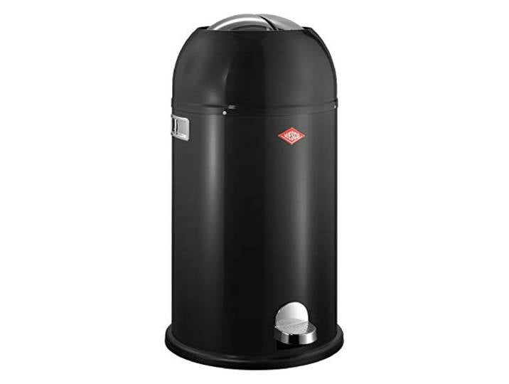 Wesco 184 631 Kickmaster Abfallsammler 33 Liter schwarz, 37.5 x 37.5 x 69cm