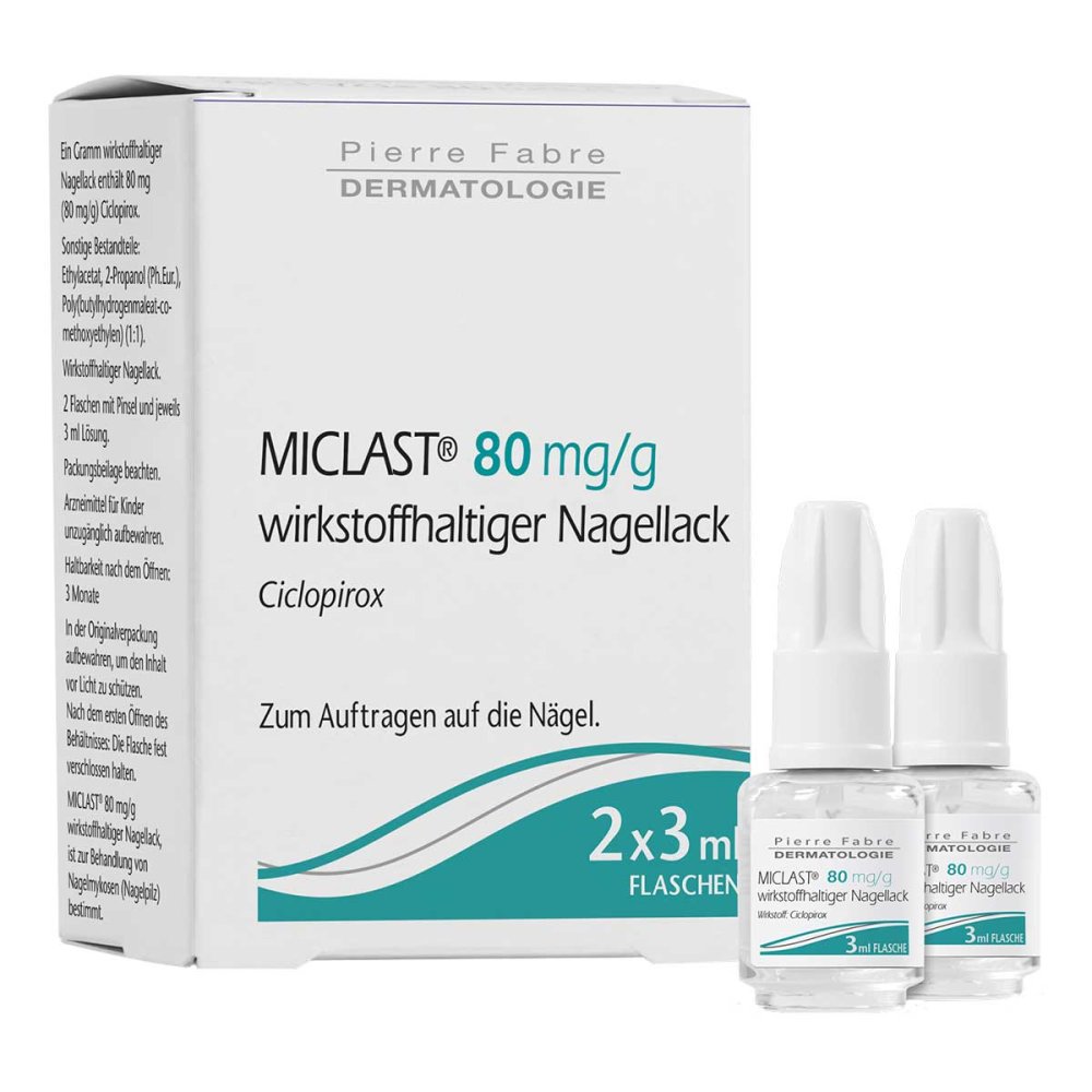 PIERRE FABRE DERMO KOSMETIK GmbH MICLAST® Nagellack gegen Nagelpilz 80 mg/g 16244891
