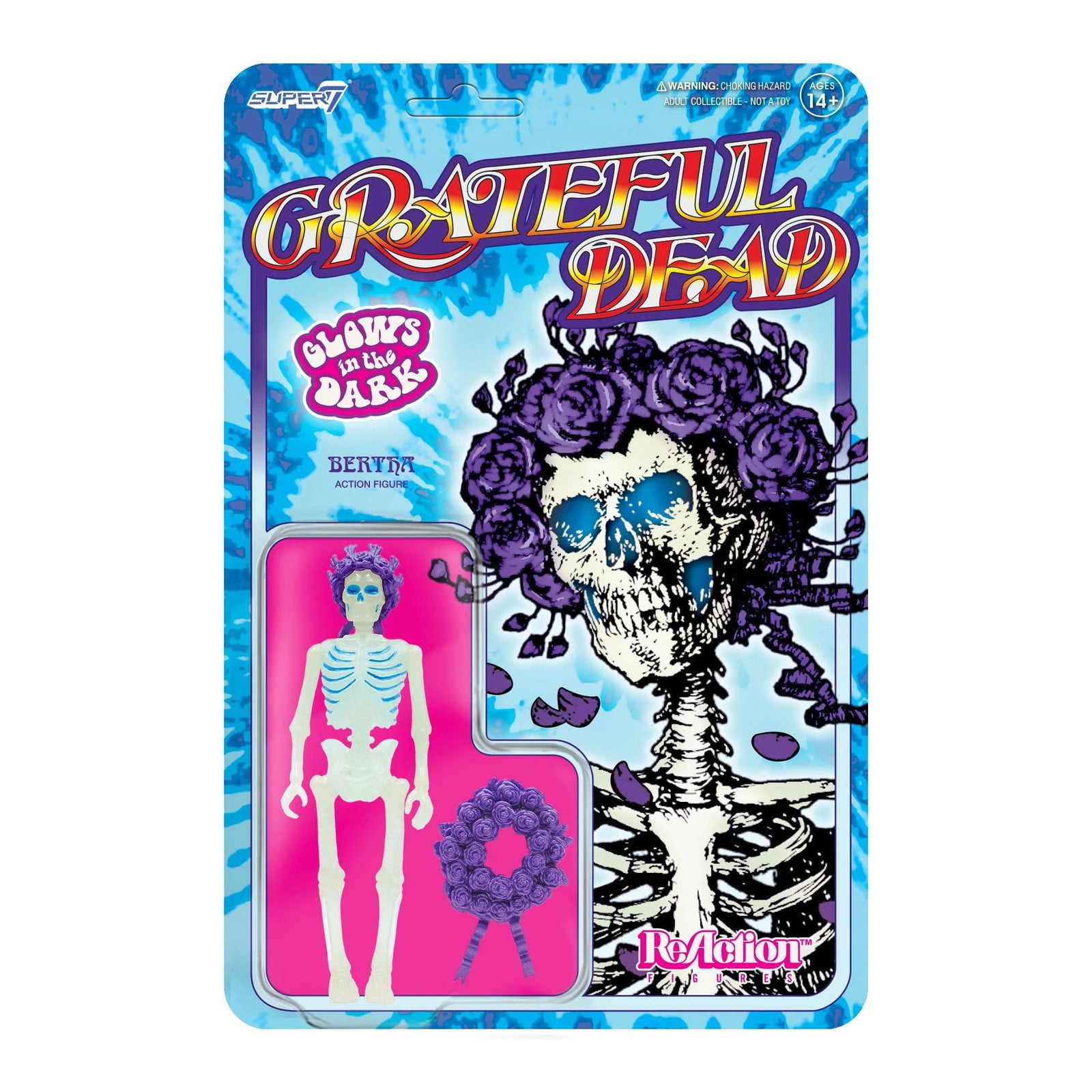Super7 Actiefiguur Grateful Dead Bertha gloeiend