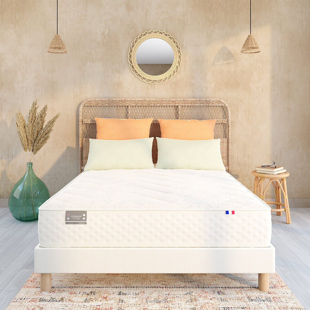 LA REDOUTE INTERIEURS Matelas 651 ressorts, 5 zones, soutien mi-ferme, accueil moelleux
