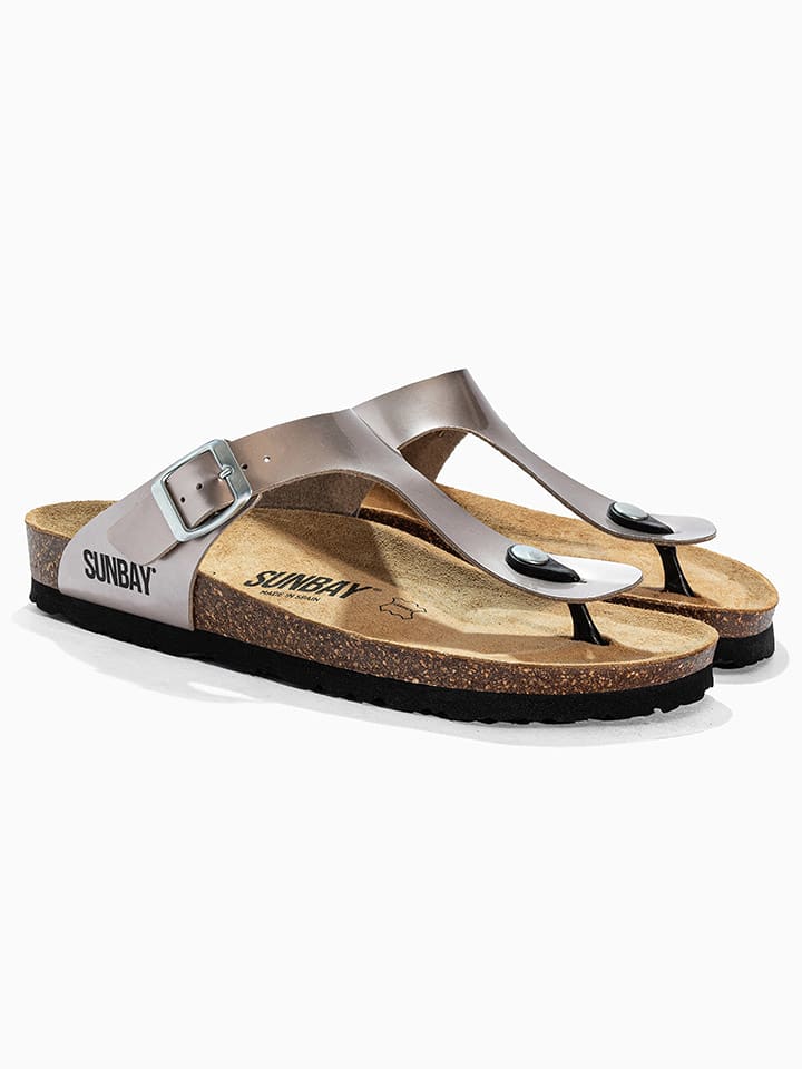 Sunbay Zehentrenner "Camelia" in Silber - 40