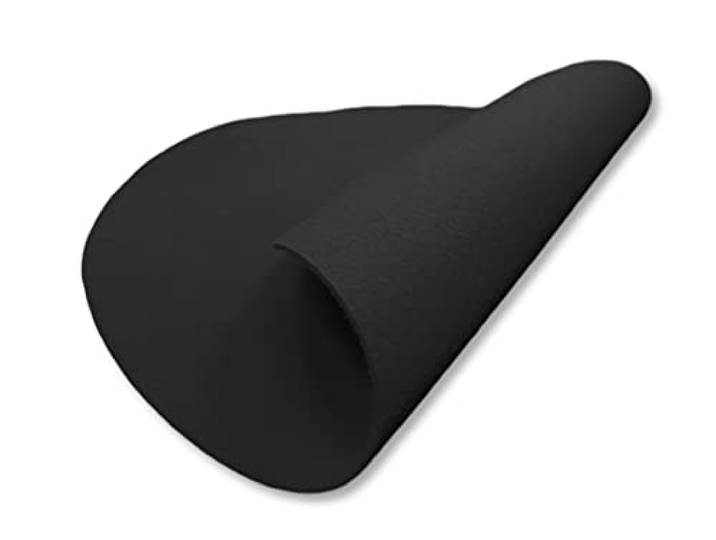 Primaflor Weihnachtsbaumunterlage Rund 50cm Schwarz 5 mm Nadelvlies BFL-S1 schwer entflammbar rutschsicher Christbaum Unterlage für Innenbereiche