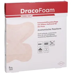 Dracofoam Schaumstoff Wundauflage Ferse Haft 5 St