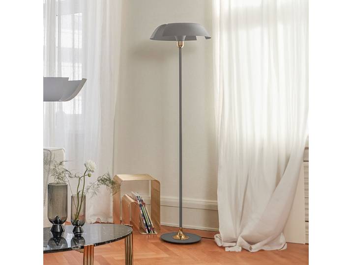Cycnus Lampadaire Taupe/Or - AYTM - Salon / séjour - Design - Métal - À ampoule unique