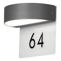 Monza Wandl. 2x4,5W LED anthrzi, IP54, inkl. 3x Ziffern 0-9