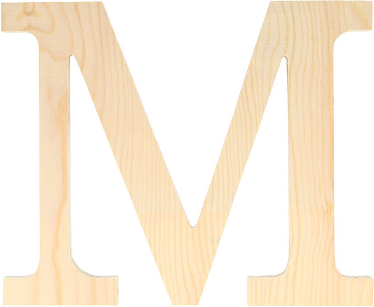 Artemio houten letter M 11,5 cm