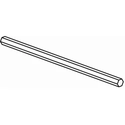 KWC 6kant Spindel Ms Sw7 L130, roh zu Unterputz-Absperrventil 602363