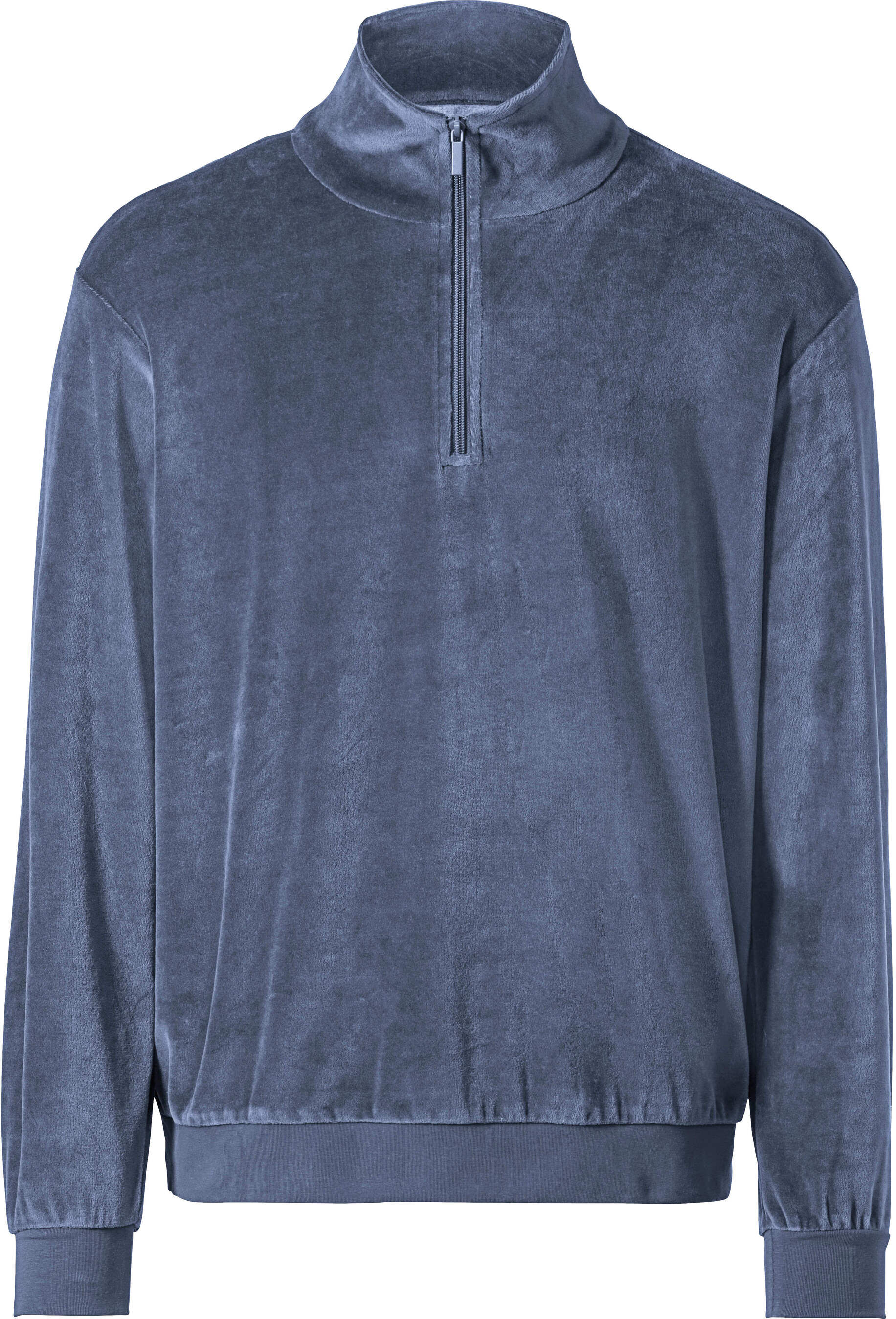 Trainingsshirt WITT "Nicki-Sweatshirt Nicki-Sweatshirt", Herren, Gr. 56, blau (rauchblau), Basic, Shirts Trainingsshirt