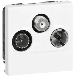 Legrand 078786 TV/Radio/SAT-Einzeldose, Farbe: weiß