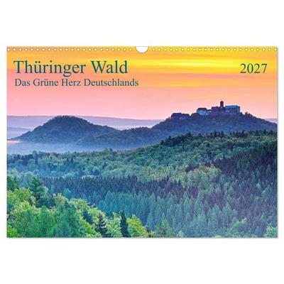 Thüringer Wald Das Grüne Herz Deutschlands (Wandkalender 2027 DIN A3 quer), CALVENDO Monatskalender