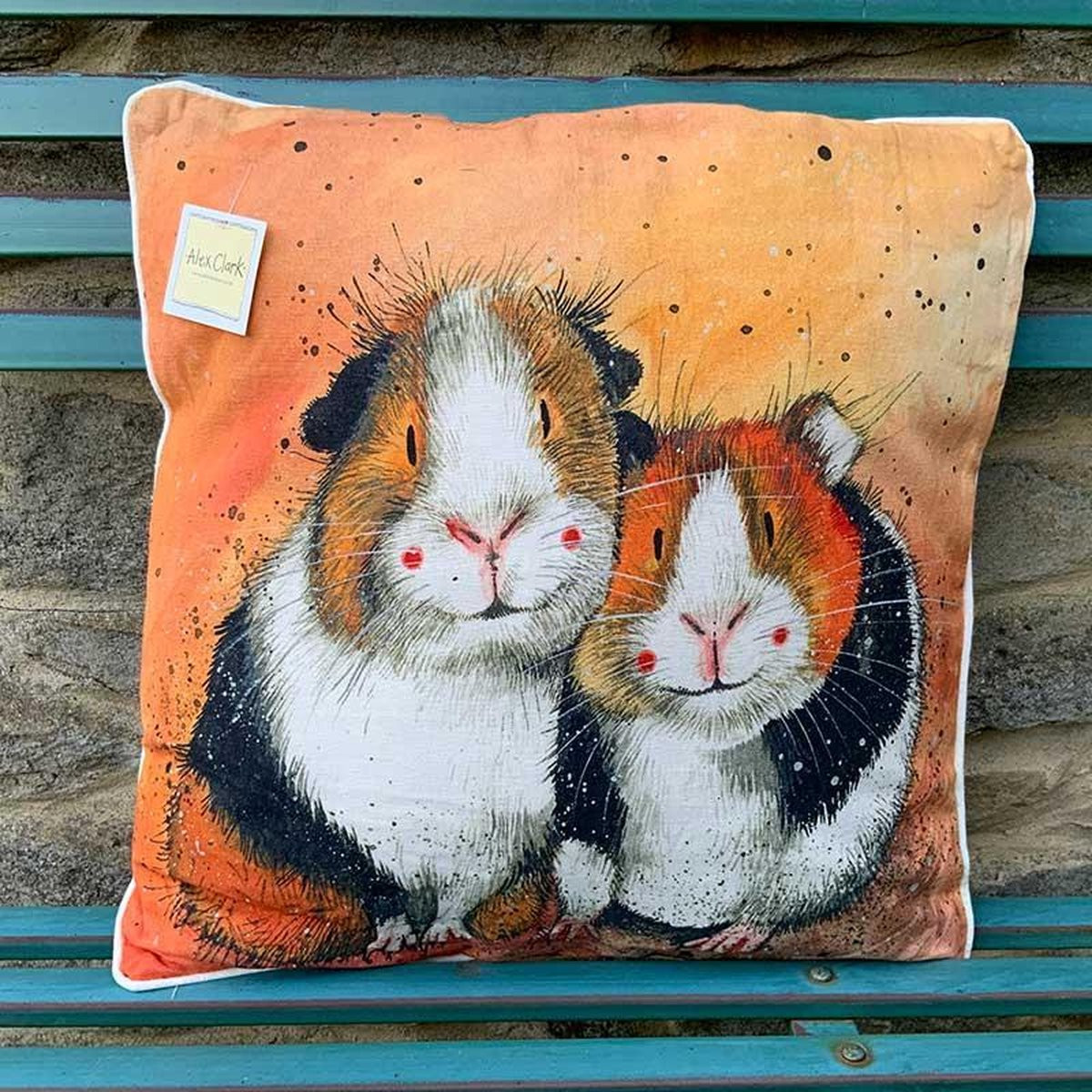 Sierkussen Alex Clark Art Two Guineas - 45 x 45 cm