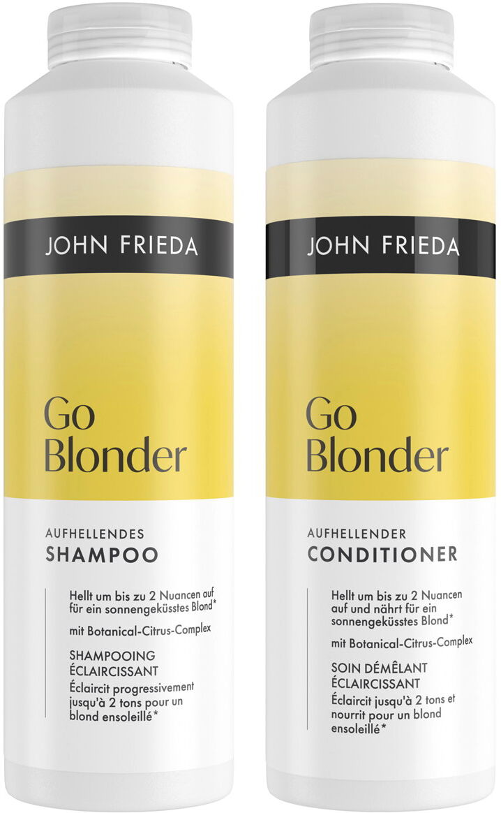 1L JOHN FRIEDA Go Blonder Go Blonder Duo Set (Shampoo 500ml + Conditioner 500ml)