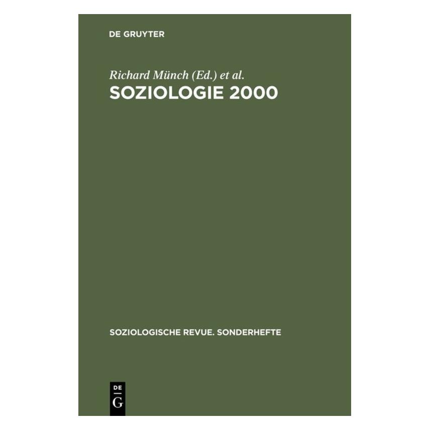 De Gruyter Soziologie 2000 (Deutsch, Hardcover, Carsten Stark, Claudia Jauss, Richard Münch) (67826383)