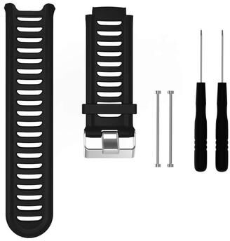 Everyday Crate Garmin Forerunner 910XT Silicone Watch Band Soft Adjustable Replacement Strap black