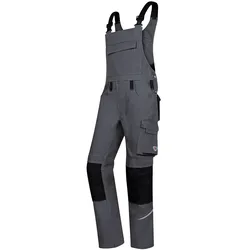 Latzhose "1804-720" Comfort Plus - 60 - dunkelgrau/schwarz