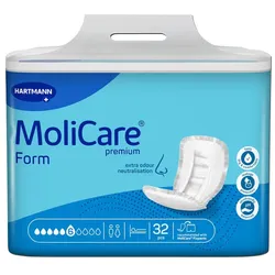 MoliCare Premium Form 6 Tropfen Inkontinenzvorlagen 4X32 St