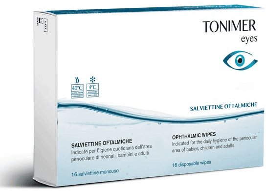 Tonimer Eyes Salviettine Oftalmiche 16 Pezzi