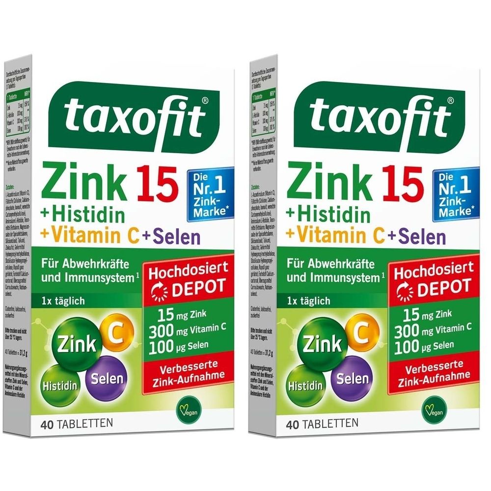 Taxofit Zink+Histidin+Selen Depot Tabletten 2x 2x40 St