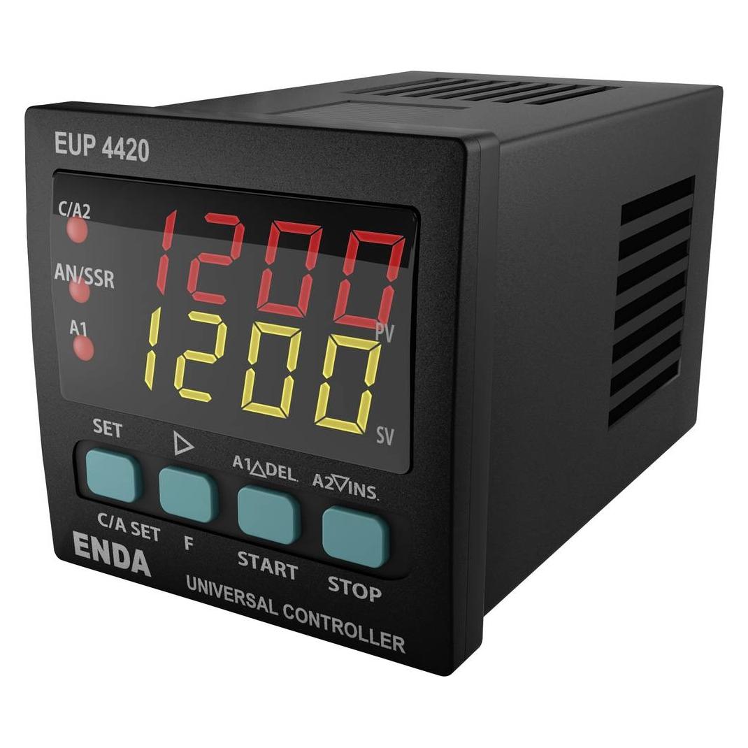 Enda EUP4420-230 PID Universalregler Pt100, J, K, L, T, S, R SSR, Relais 8A (B x H) 48mm x 48mm (EUP4420-230)