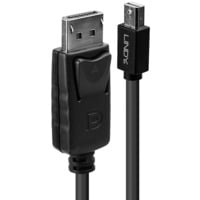Mini DP zu DP Kabel schwarz, 2m