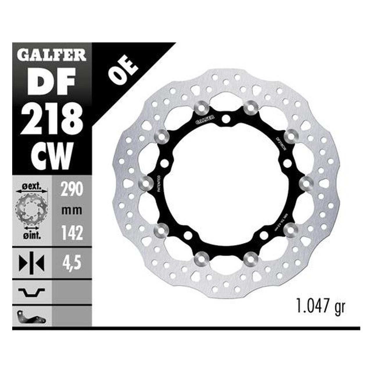 Galfer Bike GALFER SCHWIMMENDE VORDERBREMSSCHEIBE 290MM KAWASAKI ZX-4RR '24- (290X142X4.5MM) (290 mm) (DF218CW)