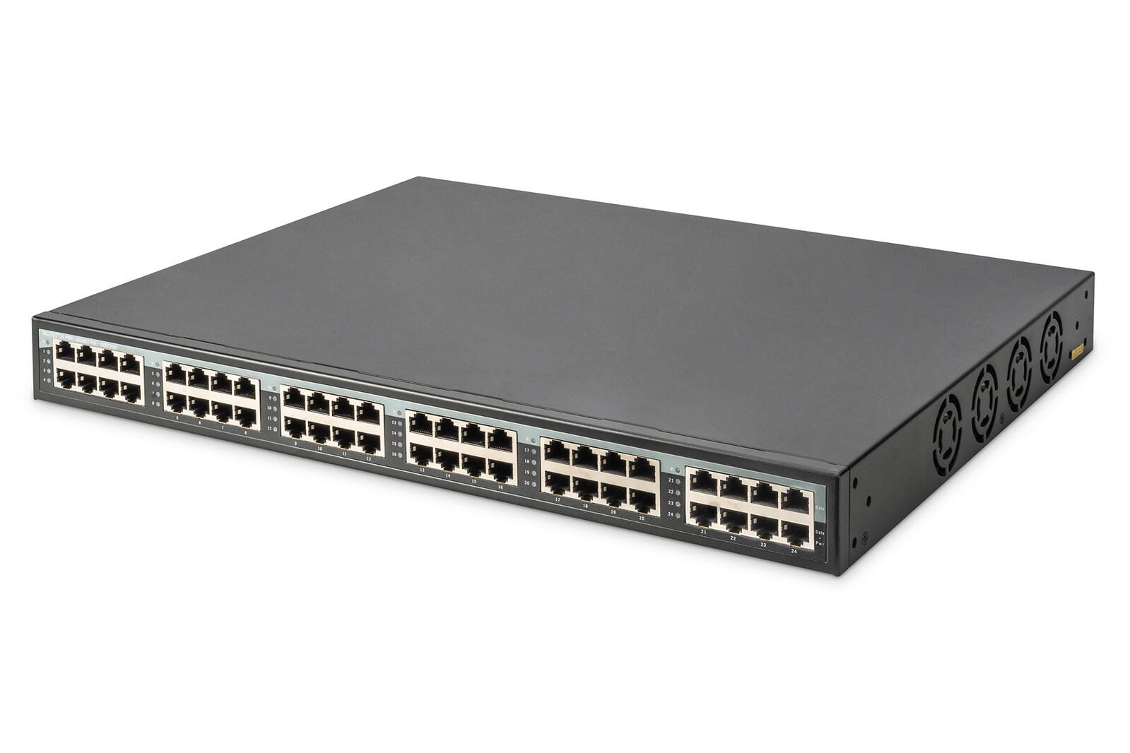 Digitus 24-Port 10G Ethernet PoE+ Injektor, 802.3at, 370 W DN-95117