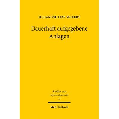 Dauerhaft aufgegebene Anlagen, Taschenbuch von Julian Philipp Seibert, Mohr Siebeck, 978-3-16-156519-9