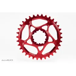 Absolute Black Kettenblatt für Sram 32z. Offset 3 mm Boost red