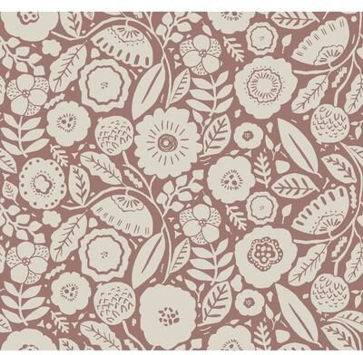 Christiane Lemieux Lemieux et Cie Camille Blossom Vintage Rose Wallpaper