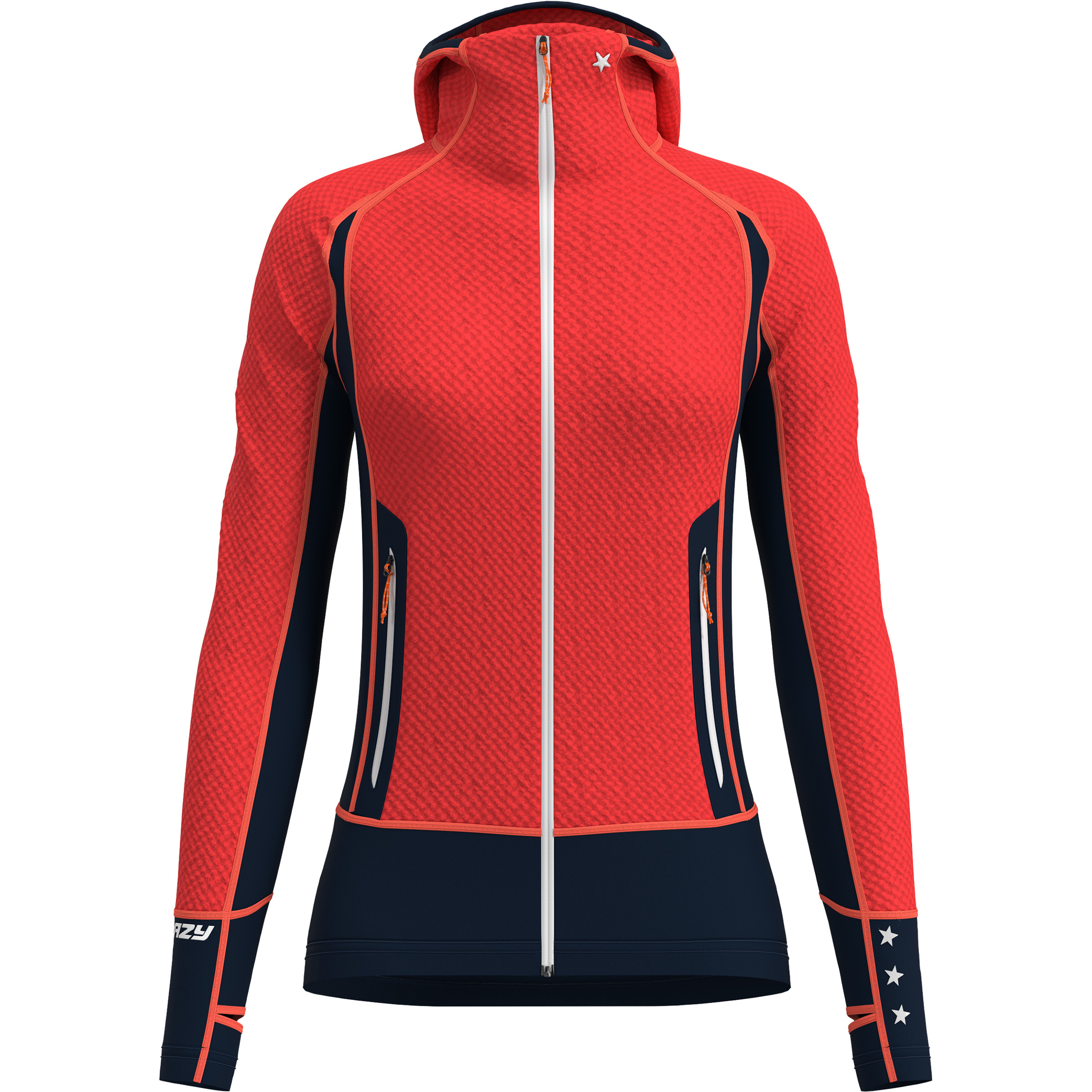 Crazy Inspire Damen Fleecejacke rot Größe S Trekking Elastisch