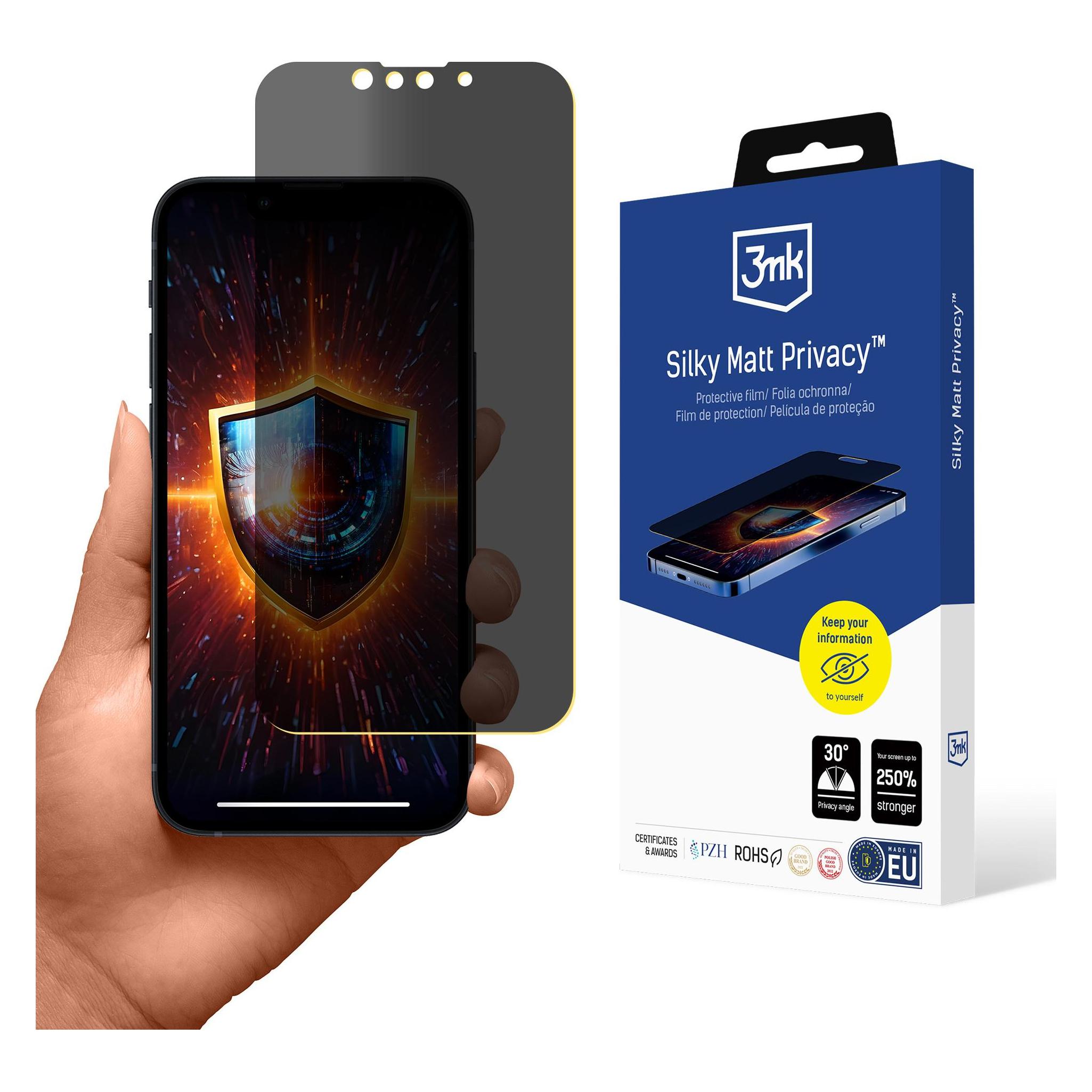 3MK Privacy Film Silky Matt Privacy for Apple iPhone 13 Mini (Klebefolie, Apple iPhone 13 mini) (W-3SlMatPv-AiP13Min-0)