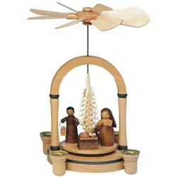 KWO Erzgebirge Pyramide Christi Geburt natur Höhe 23 cm