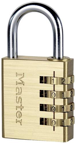 Master Lock P44298 Vorhängeschloss Gold, Silber Zahlenschloss