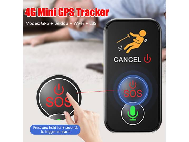 Traqueur de suivi 4G pour personnes âgées, SOS, sans fil, WiFi, téléavertisseur pour soignant, localisateur de personnes âgées, alerte de chute, alerte médicale Anti-perte