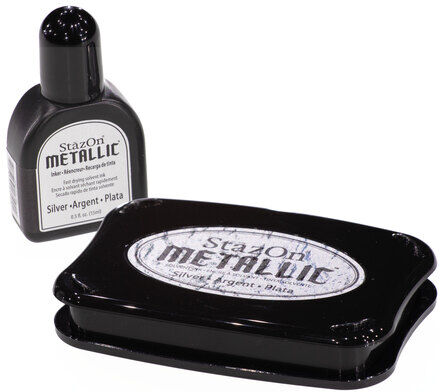 StazOn Stempelkissen, silber metallic