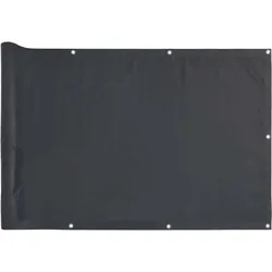 vidaXL Balkon-Sichtschutz Anthrazit 500x75 cm PVC