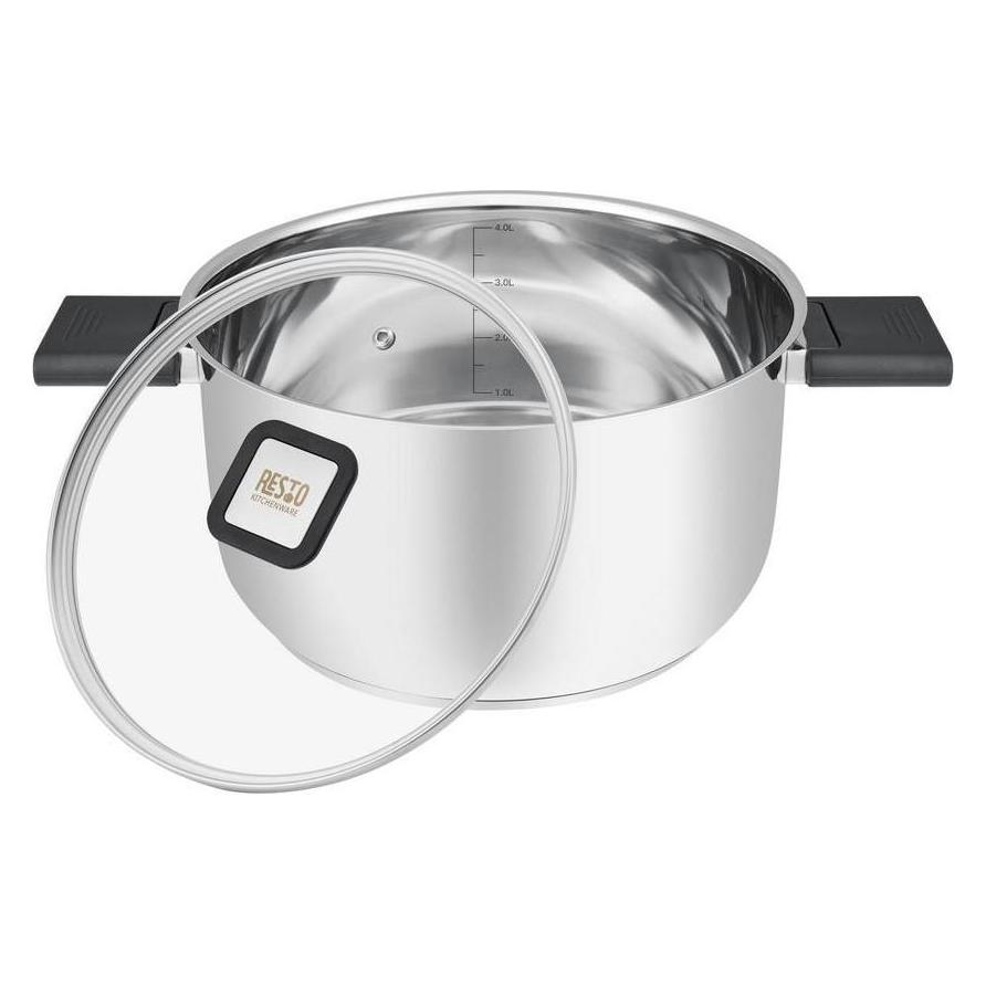 Resto CASSEROLE D22CM 4.4L/92204 (Stielkasserolle, Edelstahl, 22 x 12.50 cm) (41006150)