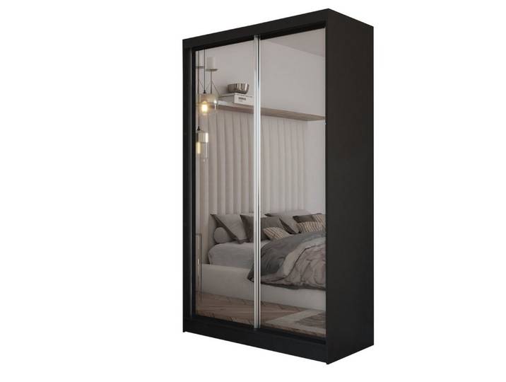 Compleo Schwebetürenschrank Compleo MOLDE 03, Kleiderschrank mit Spiegel 160 cm, Garderobe