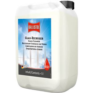 Ballistol Glasreiniger 25437, gebrauchsfertig, mit Abperleffekt, Kanister 5 Liter