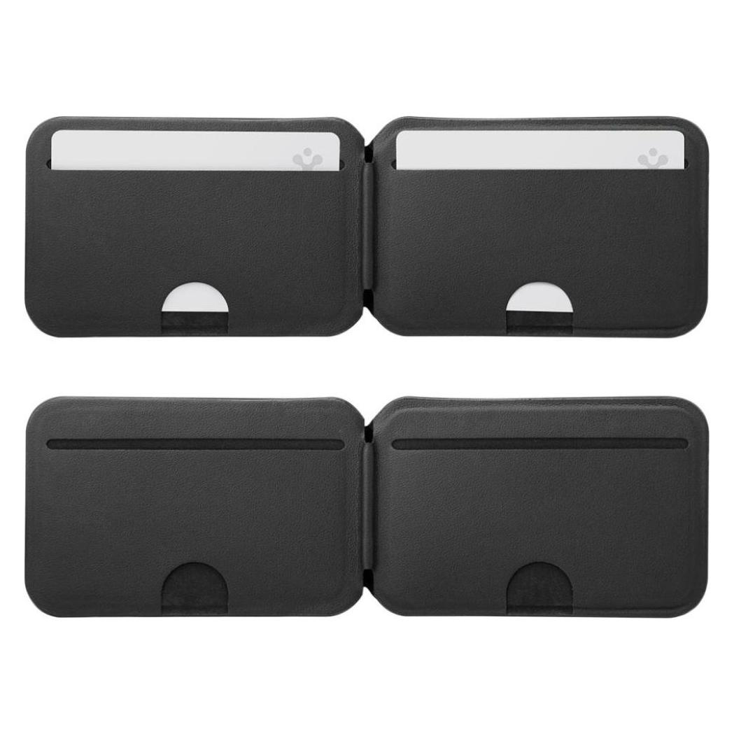 Spigen S314-4 Slim Fold Tripod Wallet Magsafe Black (Apple iPhone 12) (SPIGEN)