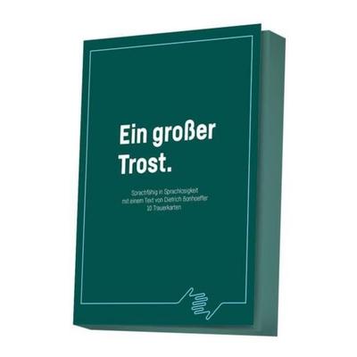 Ein großer Trost - Faltkarten-Set, Sonstige von , Adeo Verlag