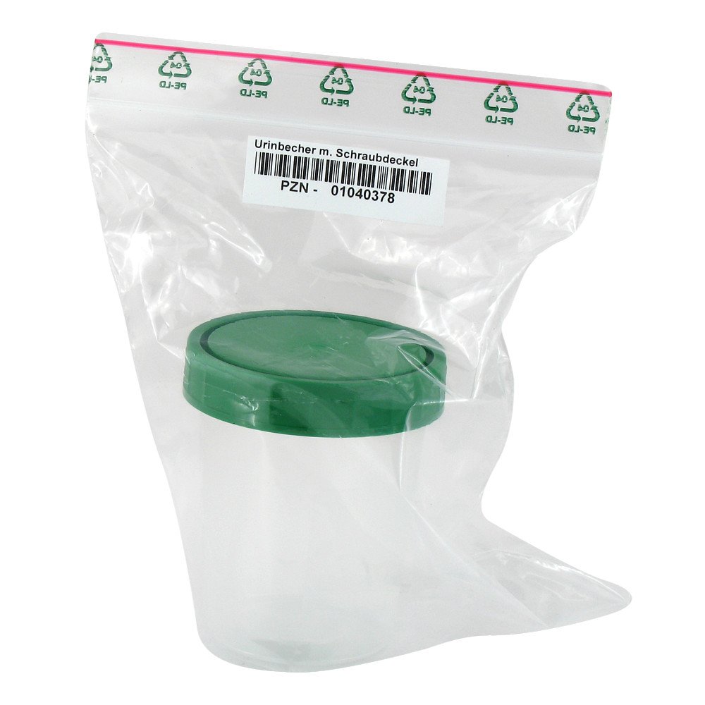 Brinkmann Medical ein Unternehmen der Dr. Junghans Urinbecher mit Schraubdeckel 01040378