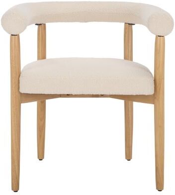 "SAFAVIEH Kaladin Wood Dining Chair, Scandinavian - 27"" W x 23"" D x 28"" H"