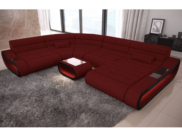 XXL Stoff Wohnlandschaft Concept U-Form