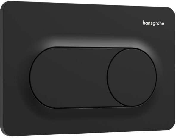 Hansgrohe iFrame Original S Betätigungsplatte 66002670 für 2-Mengen-Spülung, Kunststoff, mattschwarz