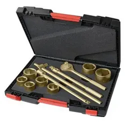 Knarrenkasten 3/4", 12-teilig, 36-60 mm, Sonderbronze, funkenfrei, für Ex-Zonen