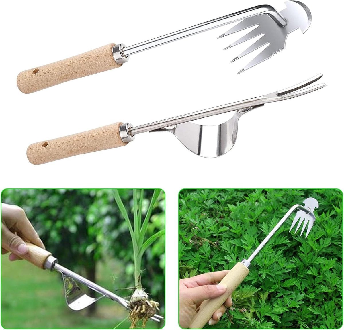 Efficiënte hand onkruidsteker voor de tuin