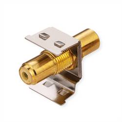 ROLINE RCA-Keystone-Kupplung, Metall, gelb 26.11.0396
