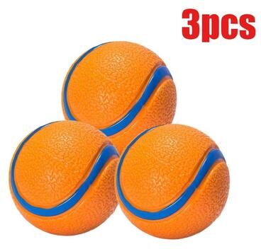 Uplifted Finds High Elasticity Solid Fetch Ball 3 Pcs