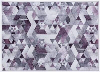 MDA Rugs Capri Collection Patterned Faux Cowhide Printed Rug